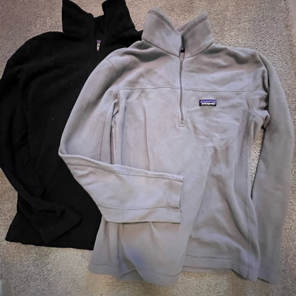 Two Patagonia Men's fleece pullovers